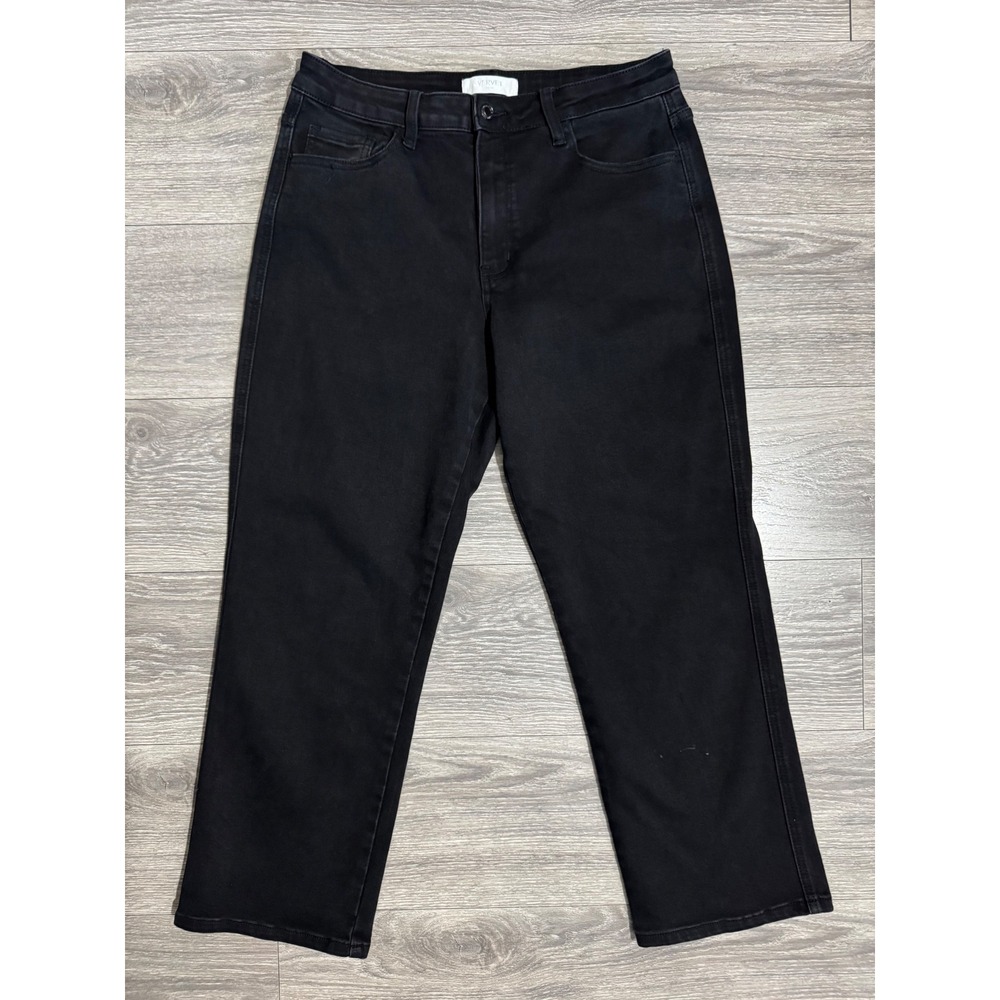 Vervet Blue Women Black High Rise Straight Leg Ankle Jeans Size 31 T5895‎